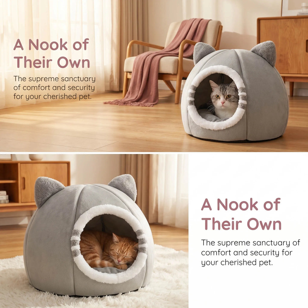 PawLuxe CozyCave™ Bed